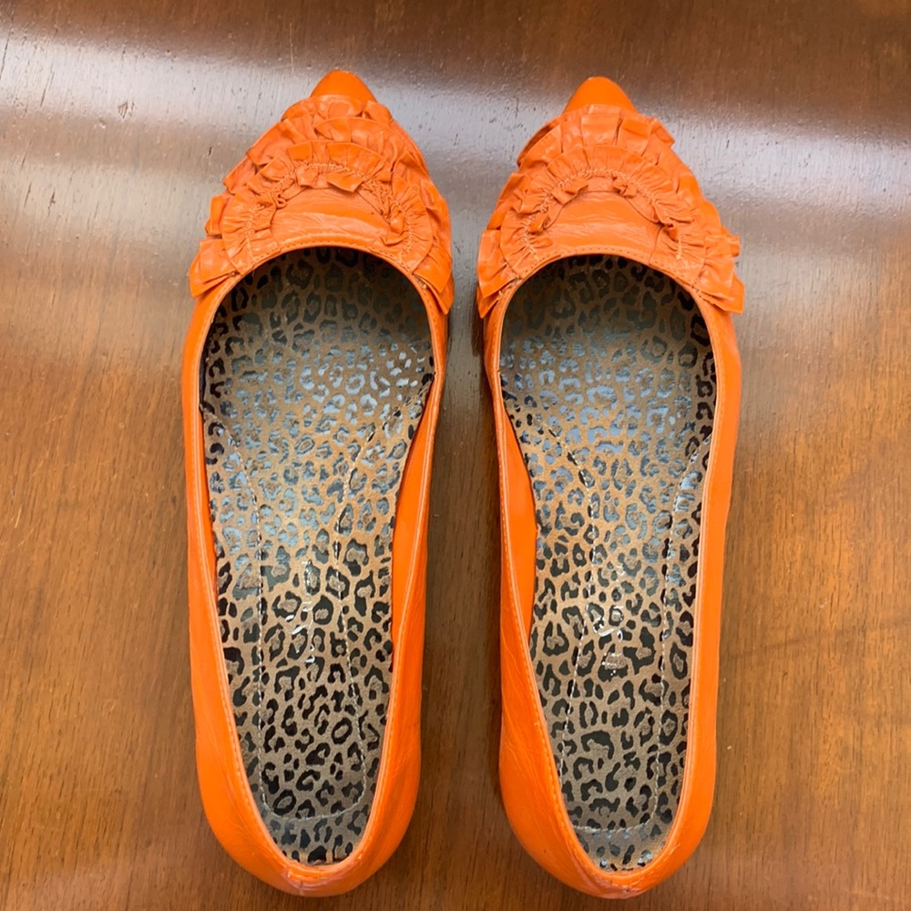 Orange flats